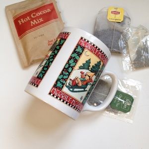 Mary Engelbreit 1993 Christmas mug Holiday